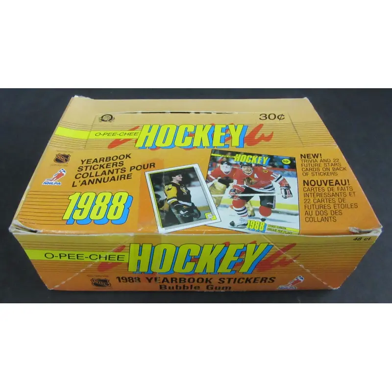 1988/89 OPC Hockey Yearbook Stickers Unopened Box