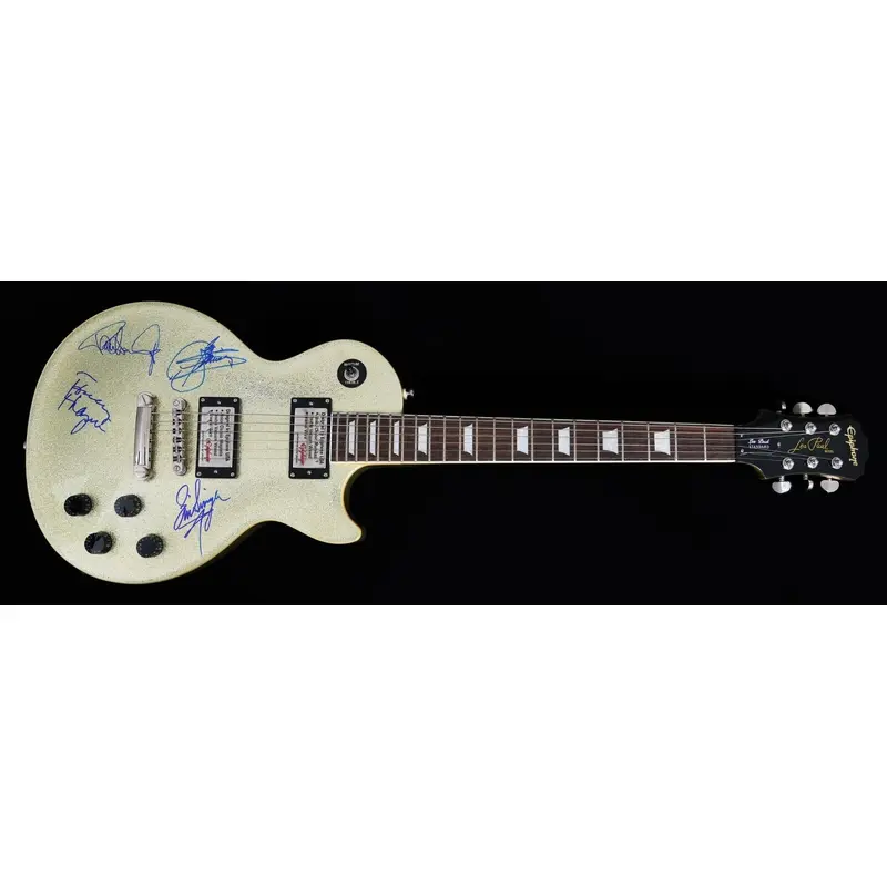 Kiss Complete Band Signed Les Paul Guitar Gene Simmons Paul Stanley JSA COA