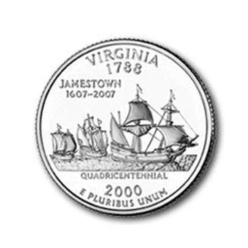 Virginia State Quarter #10 (2000)- P uncirculated - us mint