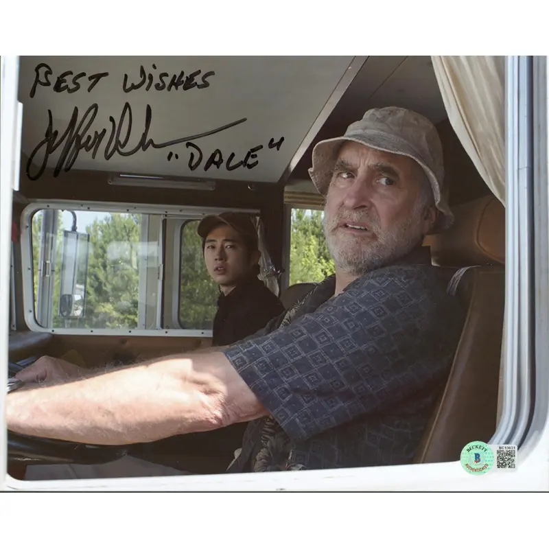 Jeffrey DeMunn The Walking Dead "Best Wishes" Signed 8x10 Photo BAS #BC13631