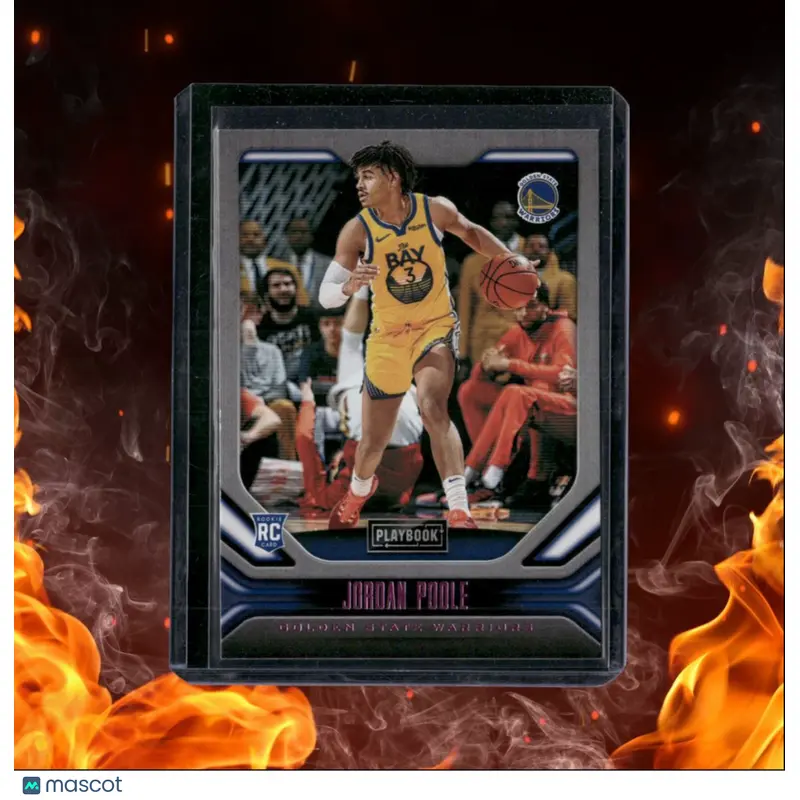 2019-20 Panini Chronicles Jordan Poole Playbook Pink Rookie #192