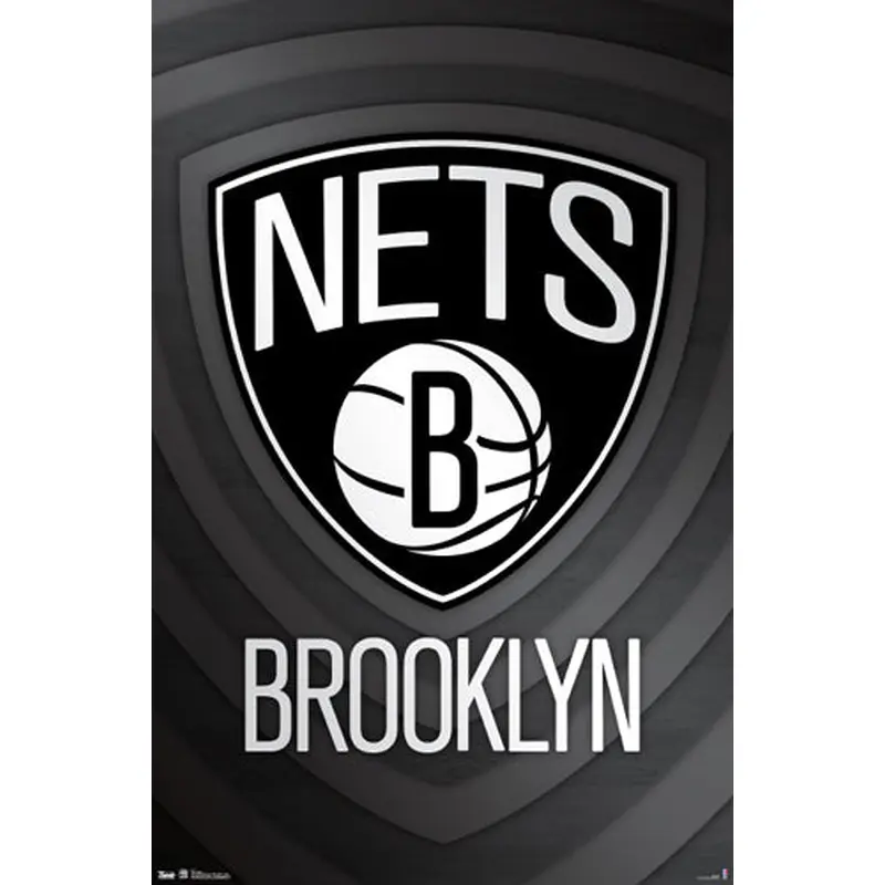 Brooklyn Nets NBA Basketball Team Official Logo Poster - Trends international