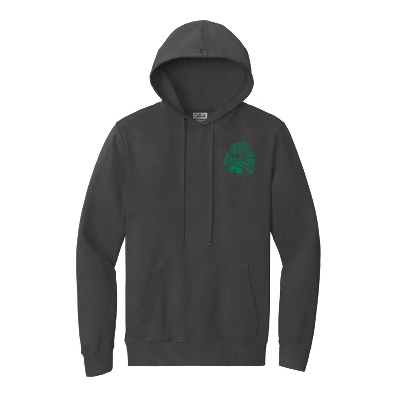 Eugene Emeralds Beach Wash Coal Hooded Sweatshirt