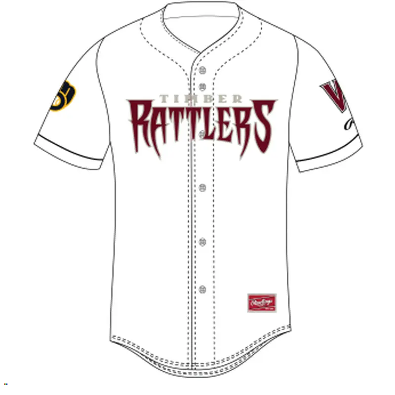 Timber Rattlers Rawlings Home Replica Jersey