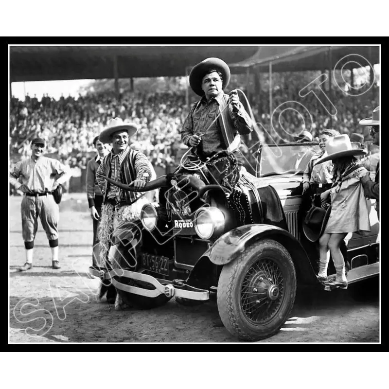 Babe Ruth Lou Gehrig 8X10 Photo - 1928 Barnstorming Yankees - 1814