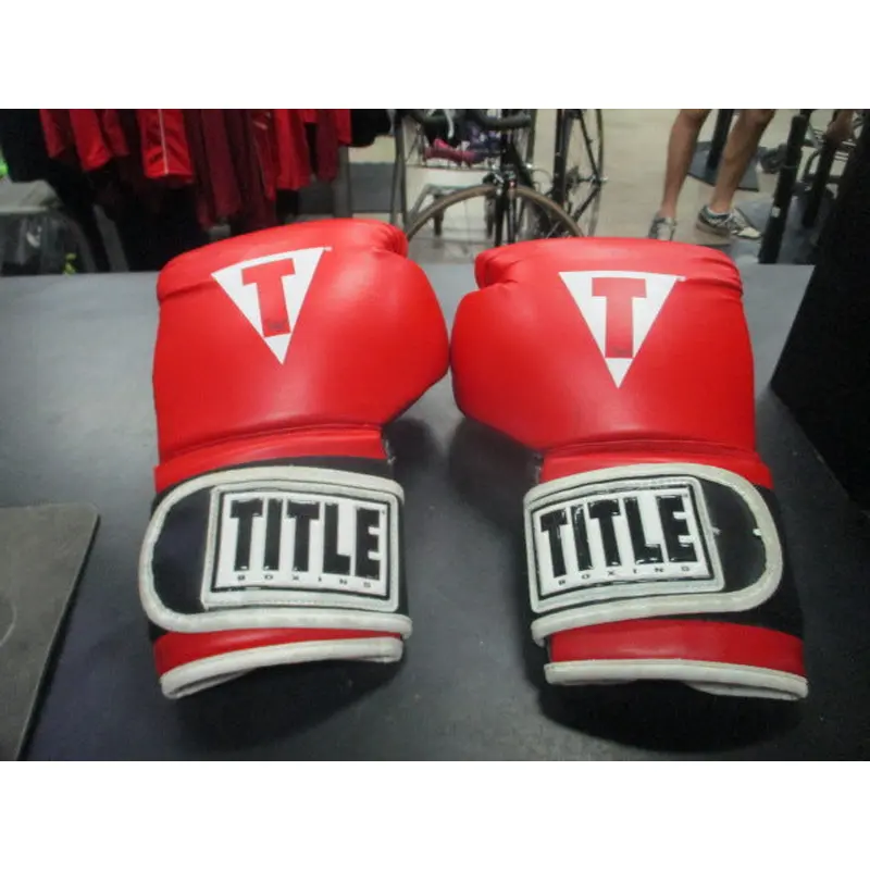 Used Title Boxing Gloves Size Medium (Has Wear)