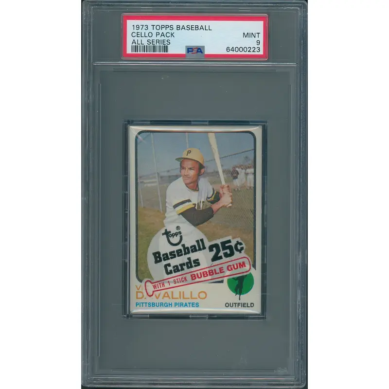 1973 Topps Baseball Unopened All Series Cello Pack PSA 9 *0223