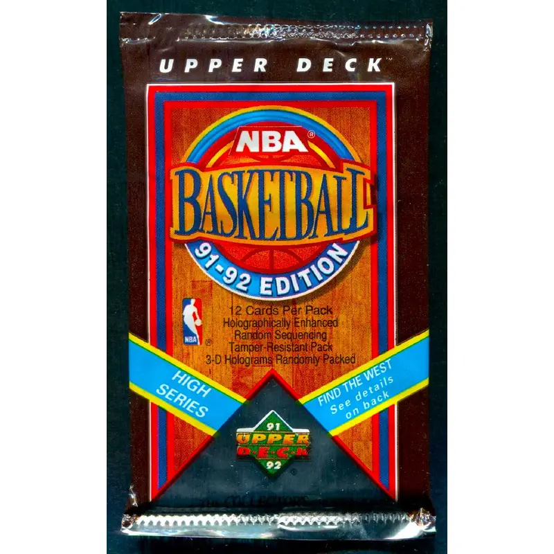1991/92 Upper Deck Basketball Unopened High Series Pack