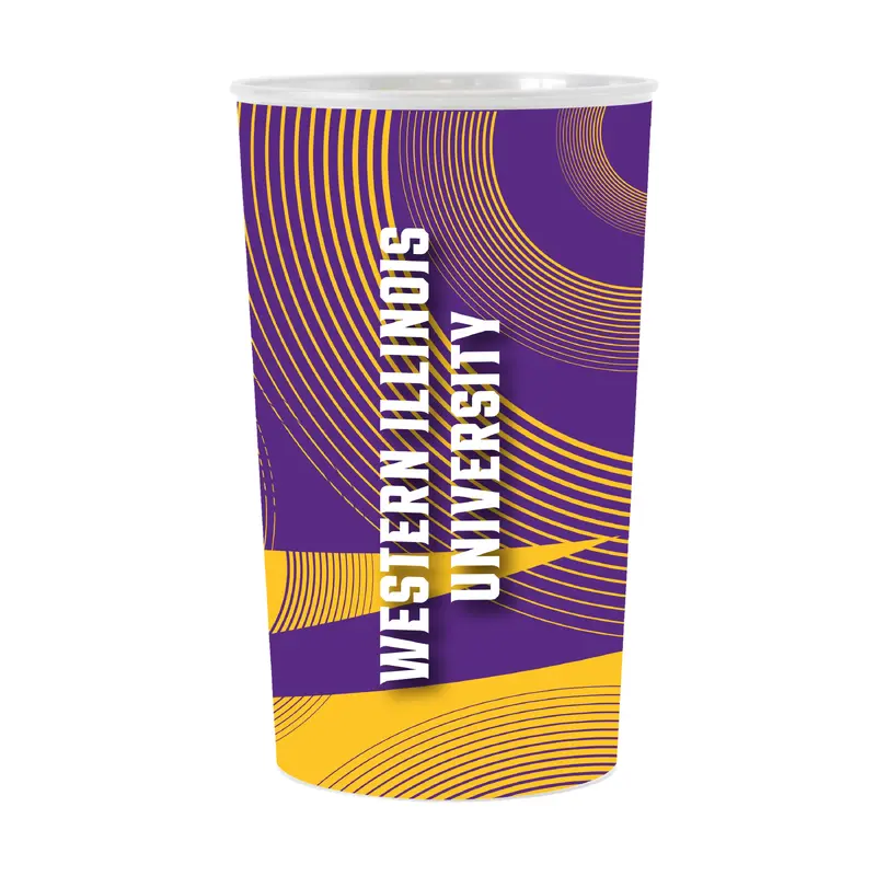 Western Illinois Geometric Hardwall Cup 4 Pack