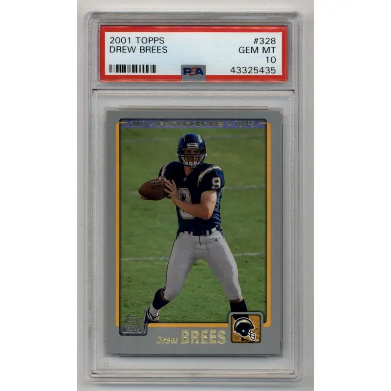 Drew Brees 2001 Topps Rookie #328 PSA 10 Gem Mint 5435