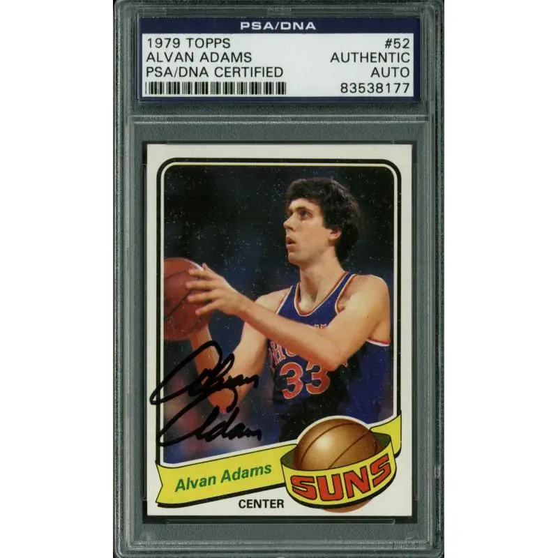 Suns Alvan Adams Authentic Signed Card 1979 Topps #52 PSA/DNA Slabbed #83538177