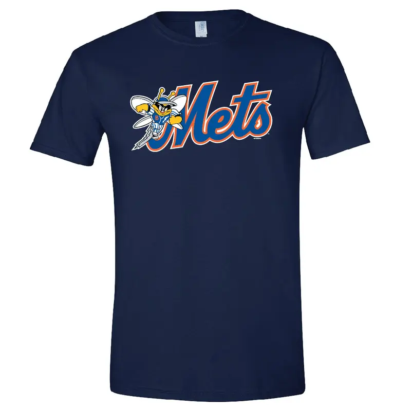 BRP Adult B-Mets 100% Cotton Navy Blue T-Shirt by Bimm Ridder
