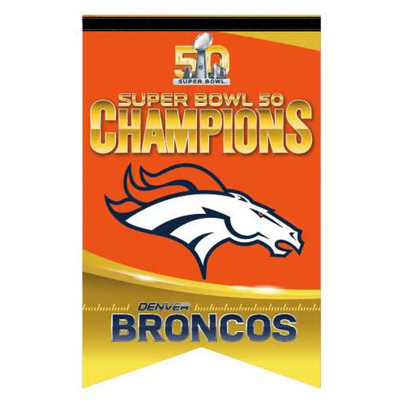 Denver Broncos Super Bowl 50 Champions Premium Felt Collector's BANNER - Wincraft