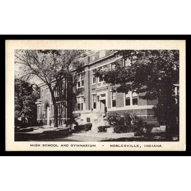 Vintage Noblesville, Indiana HS Gymnasium Postcard