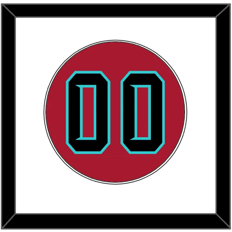 Arizona Number - Alternate Red - Single Mat 1