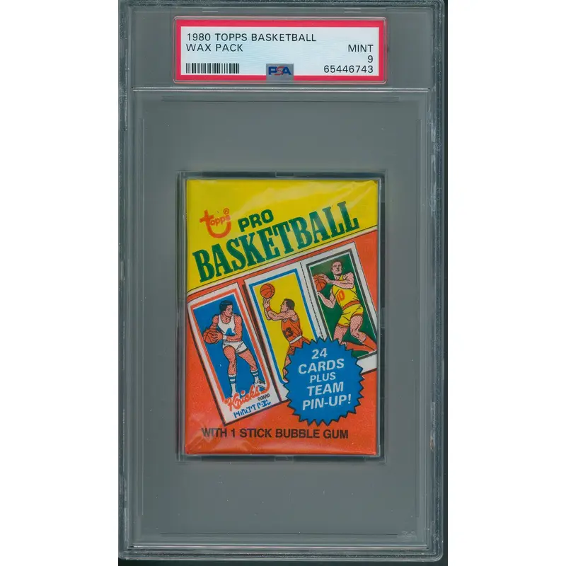 1980 1980/81 Topps Basketball Unopened Wax Pack PSA 9 (*6743)