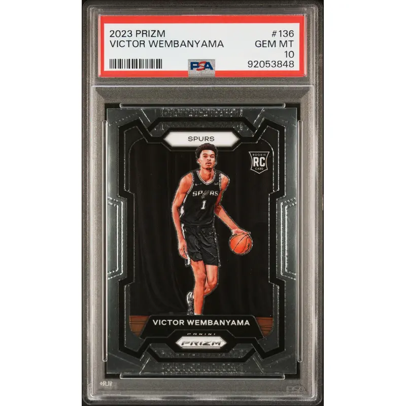 Victor Wembanyama 2023 Panini Prizm #136 PSA 10 Gem Mint 3848