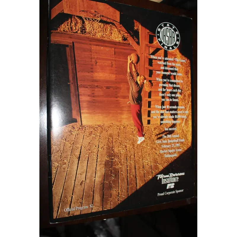 1995 Indiana High School Girls Basketball State Finals Program