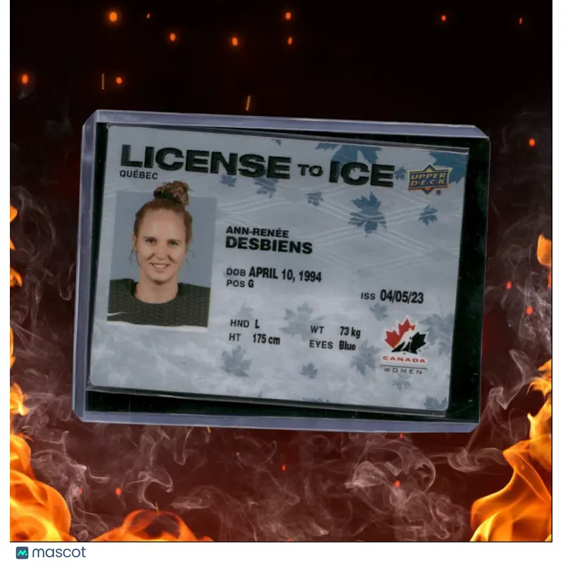 2023-24 UD Team Canada Women Ann-Renee Desbiens License to Ice #92