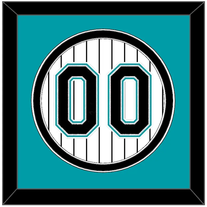 Florida Number - Home White Pinstripes (2003-2011) - Double Mat 2