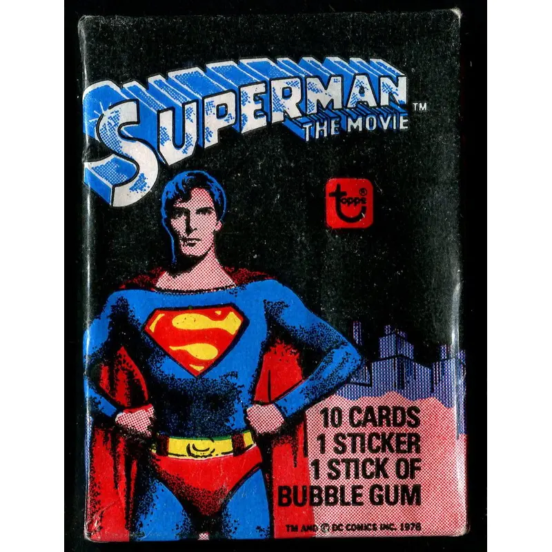 1978 Topps Superman The Movie Unopened Series 1 Wax Pack