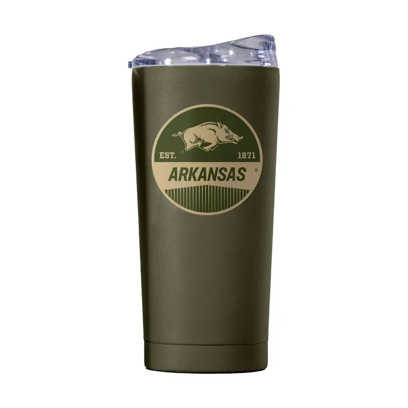 Arkansas 20oz Badge Powder Coat Tumbler
