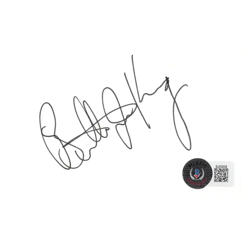 Billie Jean King Battle Of The Sexes Signed 3x5 Index Card BAS #BJ63938