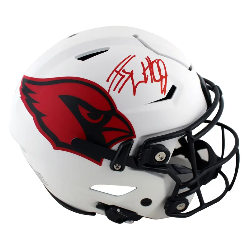 Cardinals J.J. Watt Signed Lunar Speed Flex Full Size Helmet JSA Witnessed