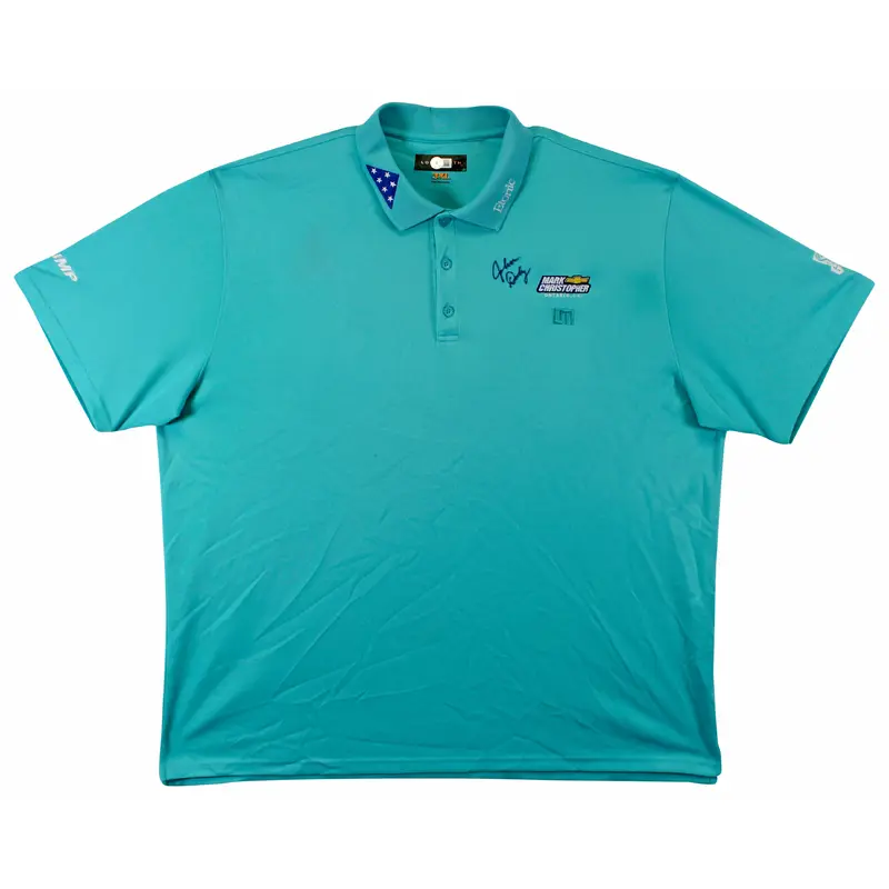 John Daly Authentic Signed Match Worn Lt Blue Loudmouth Polo Shirt BAS #BK84759