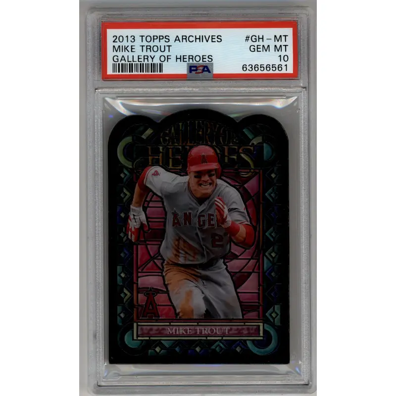 Mike Trout 2013 Topps Archives Gallery of Heroes PSA 10 Gem Mint