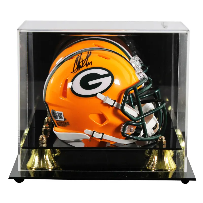 Packers Sterling Sharpe Authentic Signed Speed Mini Helmet W/ Case BAS Witnessed