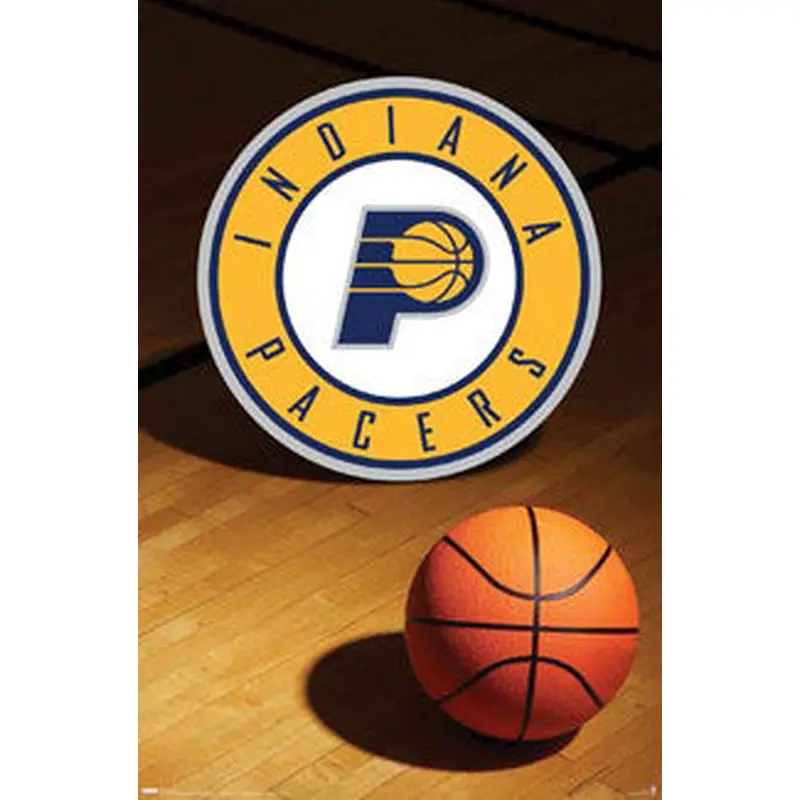 Indiana Pacers Official NBA Basketball Team Logo Poster - Costacos Sports