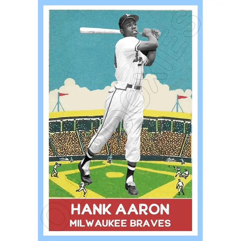 Hank Aaron 1933 DeLong Custom Card - 4617