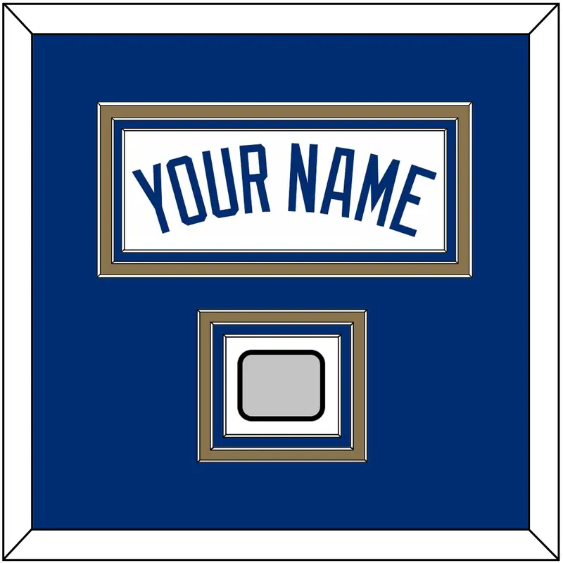 Kansas City Name & 2015 World Series Champions Patch - Home White - Triple Mat 2