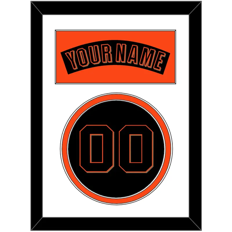 San Francisco Nameplate & Number - Alternate Black (2001-2002) - Double Mat 1