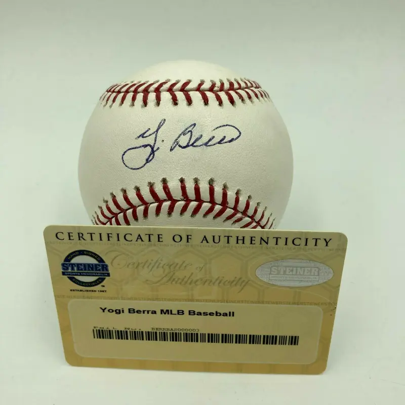 Nice Yogi Berra Signed Autographed Major League Baseball With Steiner COA