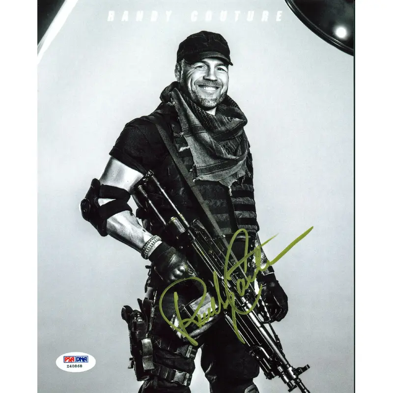 Randy Couture UFC The Expendables Authentic Signed 8x10 Photo PSA/DNA #Z40868