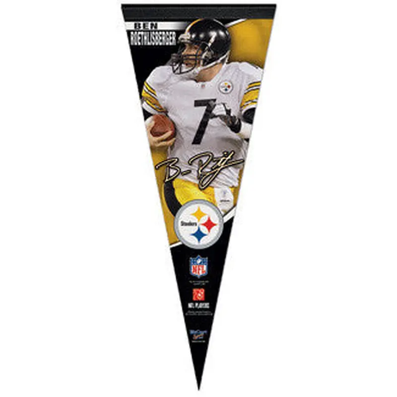 Ben Roethlisberger "Charge!" Premium Felt Pennant L.E. /2,009