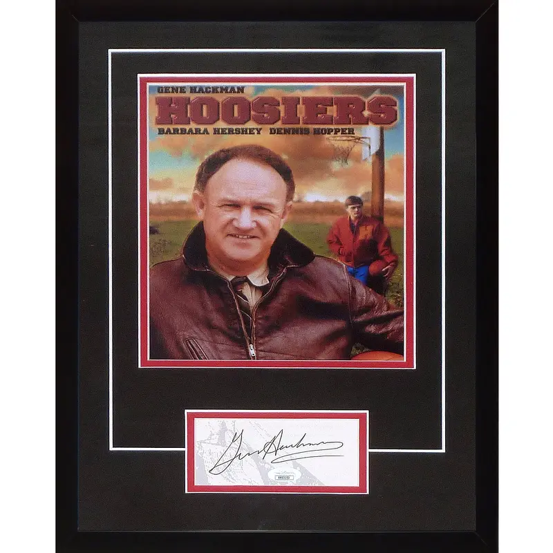 Gene Hackman Autographed Hoosiers (Movie) "Signature Series" Frame - JSA