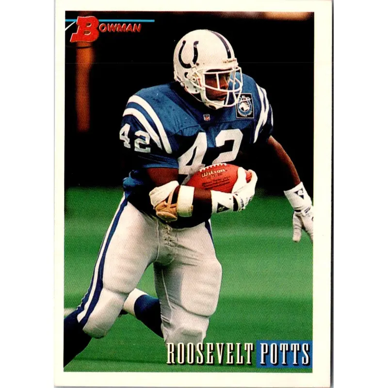 1993 Bowman Roosevelt Potts #53 Rookie