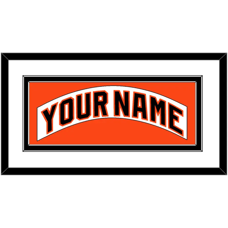 San Francisco Nameplate - Home White (1983-1993) - Double Mat 2