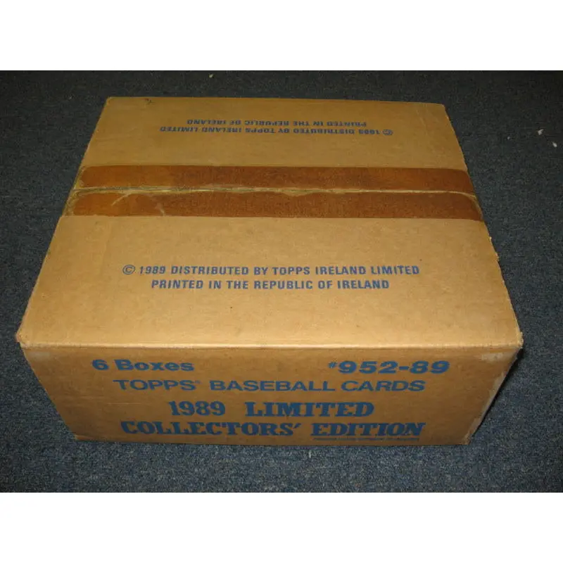 1989 Topps Baseball Tiffany Factory Set Case (6 Sets) (Sealed)