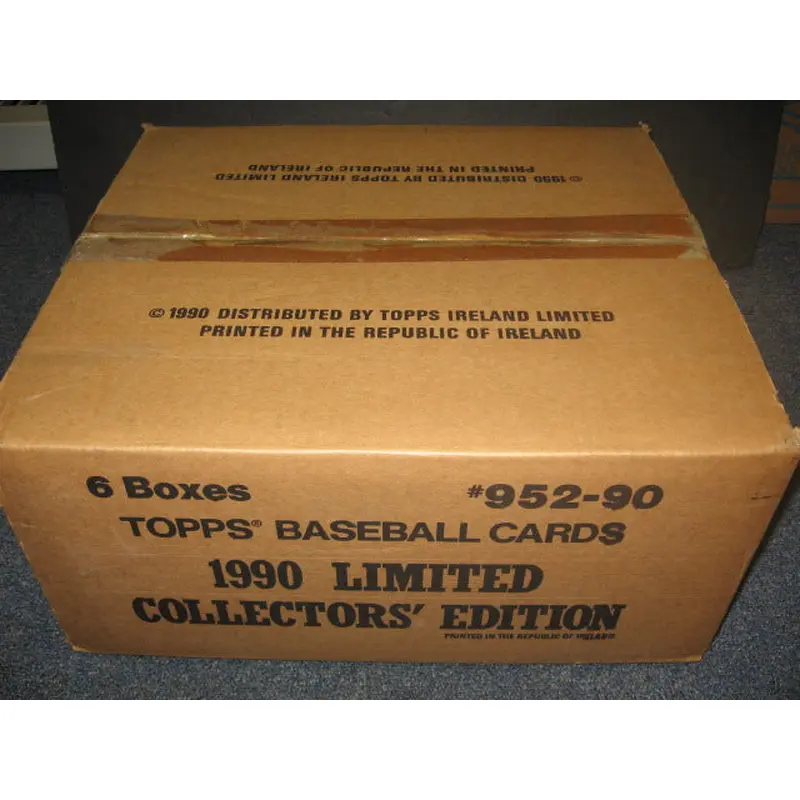 1990 Topps Baseball Tiffany Factory Set Case (6 Sets) (Sealed)