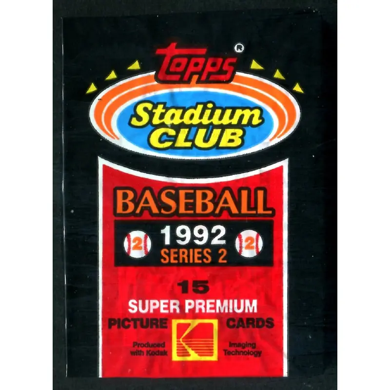 1992 Topps Stadium Club Baseball Unopened Series 2 Pack
