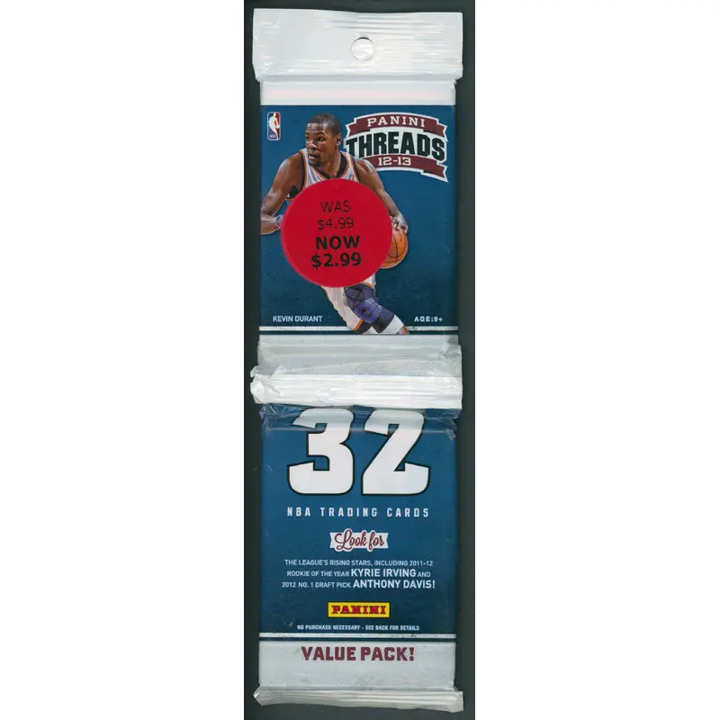 2012/13 Panini Threads Basketball Unopened Value Pack