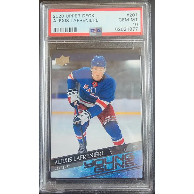 Alexis Lafreniere 2020 Upper Deck #201 PSA 10 Gem Mint 1977