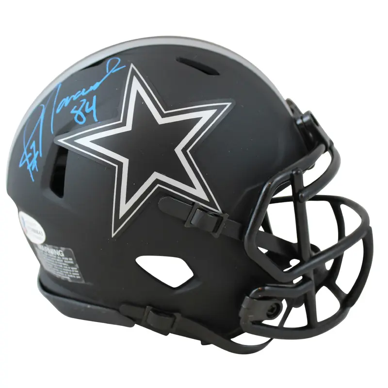 Cowboys Jay Novacek Authentic Signed Eclipse Speed Mini Helmet BAS Witnessed