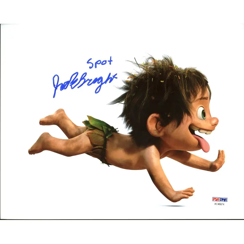 Jack Bright The Good Dinosaur "Spot" Authentic Signed 8X10 Photo PSA/DNA AC46874