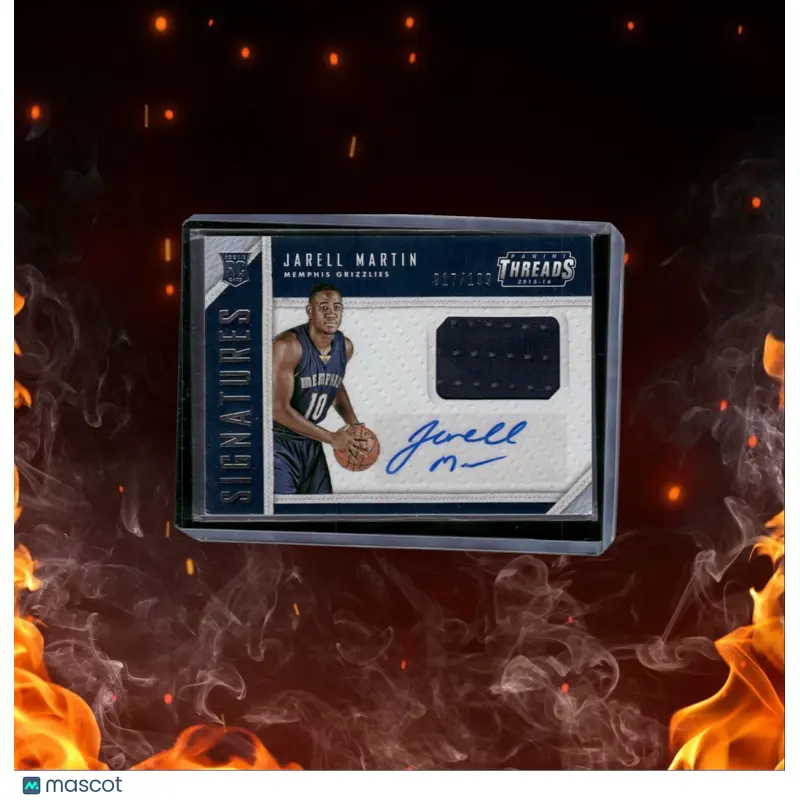 2015-16 Panini Threads Jarell Martin Jersey Rookie Auto 017/199 #RTS-JM