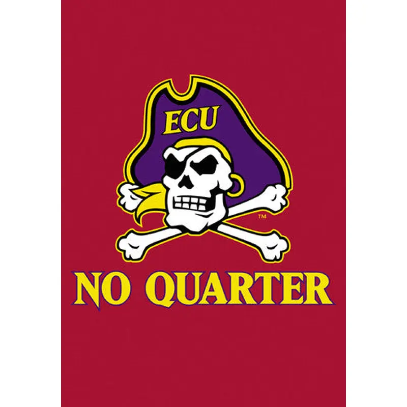 East Carolina Pirates "No Quarter" Premium 28x40 Banner Flag - BSI Products